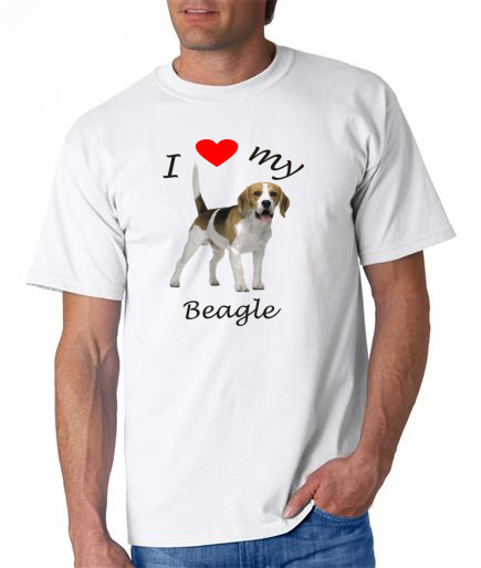 Dogs - Beagle Picture on a Mens Shirt